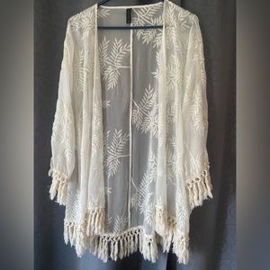 Lane Bryant sheer cardigan-Beach Coverup
